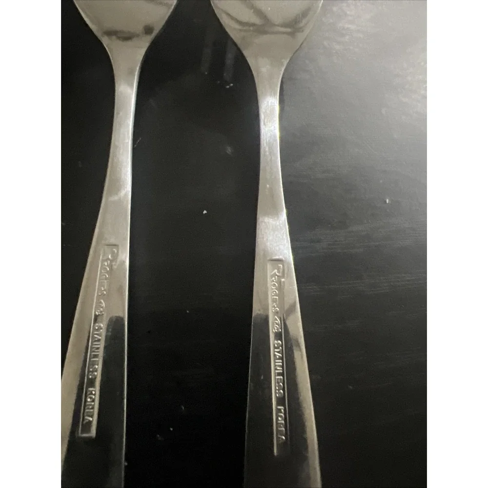 Rogers Stanley Roberts Allison-Korea (4)Salad Forks Stainless Steel 6 1/2